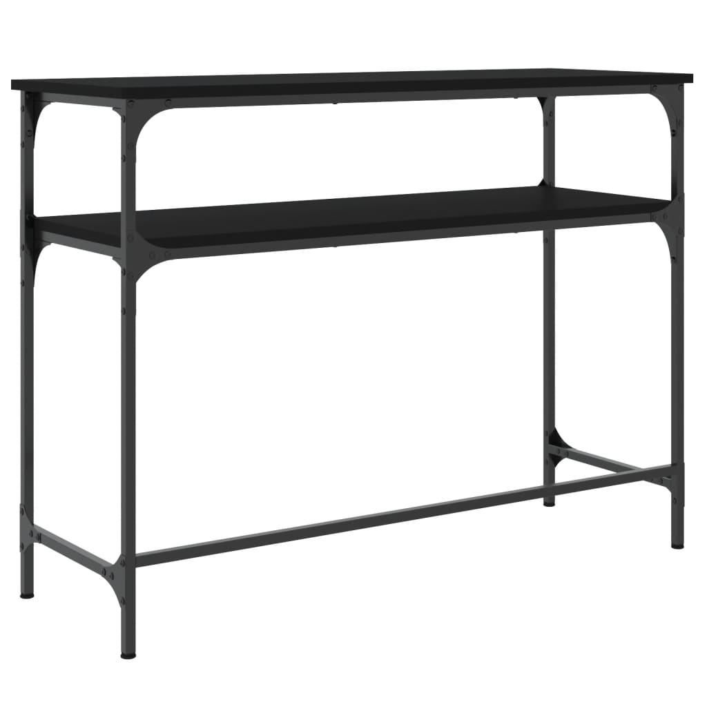 vidaXL Măsuță consolă, negru, 100x35,5x75 cm, lemn compozit vidaXL Măsuță consolă, negru, 100x35,5x75 cm, lemn compozit