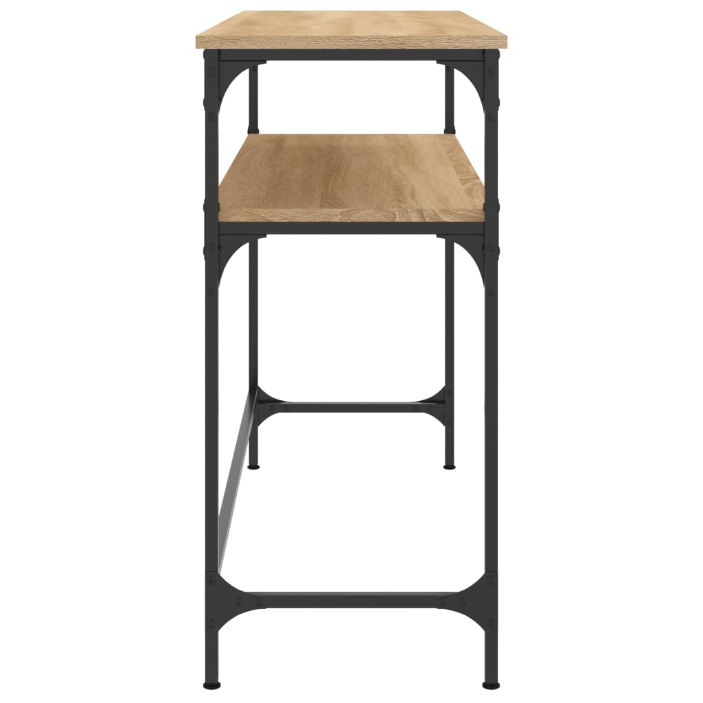 vidaXL Măsuță consolă, stejar sonoma, 100x35,5x75 cm, lemn prelucrat vidaXL Măsuță consolă, stejar sonoma, 100x35,5x75 cm, lemn prelucrat