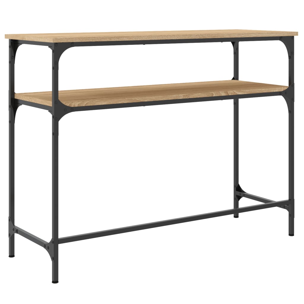 vidaXL Măsuță consolă, stejar sonoma, 100x35,5x75 cm, lemn prelucrat vidaXL Măsuță consolă, stejar sonoma, 100x35,5x75 cm, lemn prelucrat