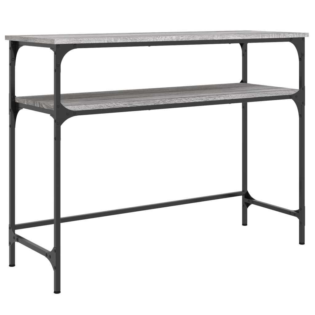 vidaXL Măsuță consolă, gri sonoma, 100x35,5x75 cm, lemn prelucrat vidaXL Măsuță consolă, gri sonoma, 100x35,5x75 cm, lemn prelucrat