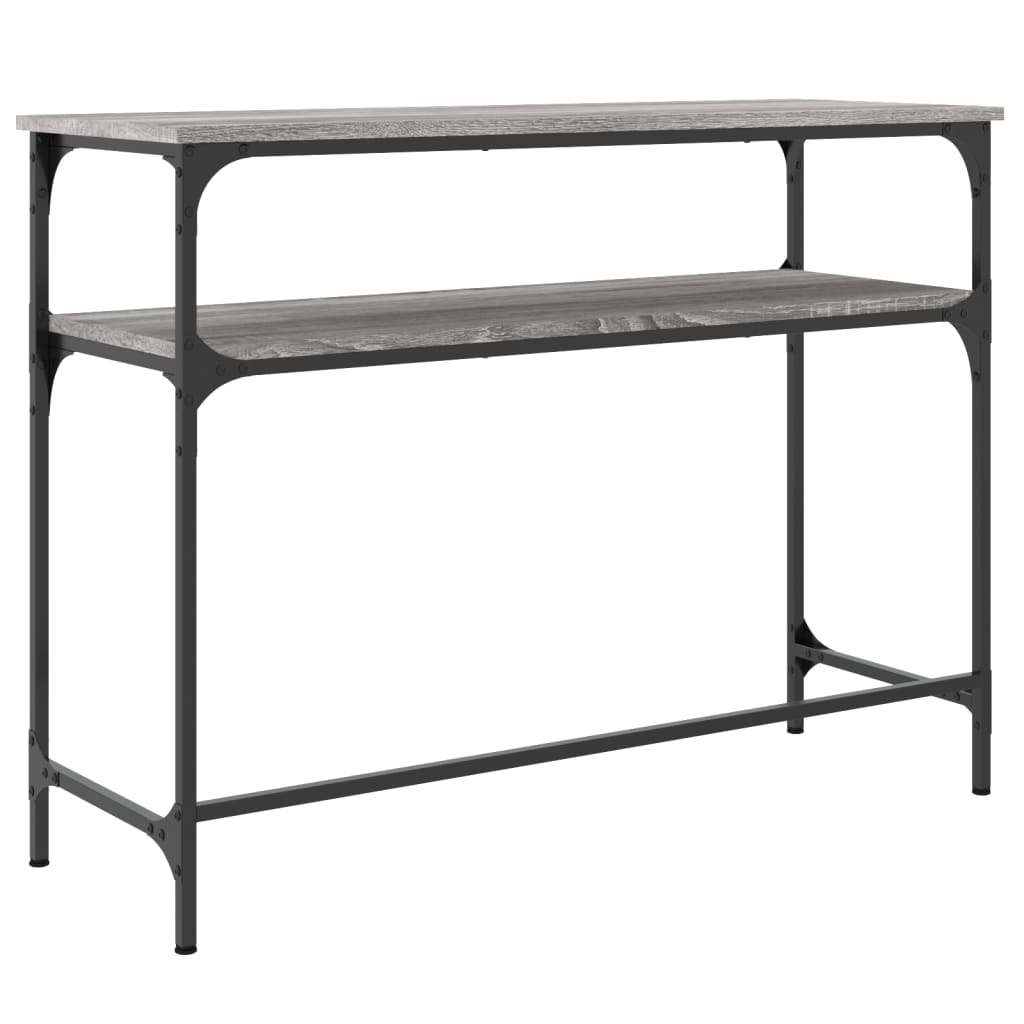 vidaXL Măsuță consolă, gri sonoma, 100x35,5x75 cm, lemn prelucrat vidaXL Măsuță consolă, gri sonoma, 100x35,5x75 cm, lemn prelucrat
