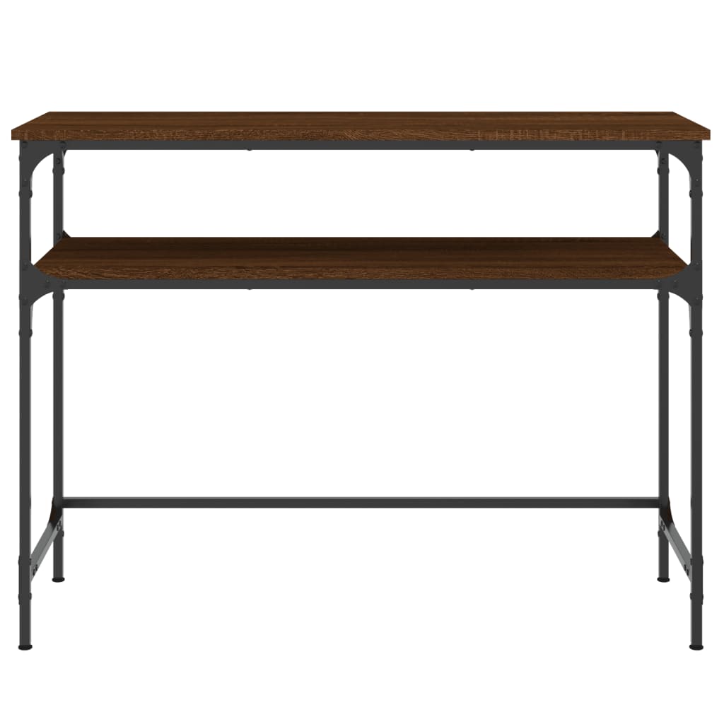 vidaXL Măsuță consolă, stejar maro, 100x35,5x75 cm, lemn prelucrat vidaXL Măsuță consolă, stejar maro, 100x35,5x75 cm, lemn prelucrat