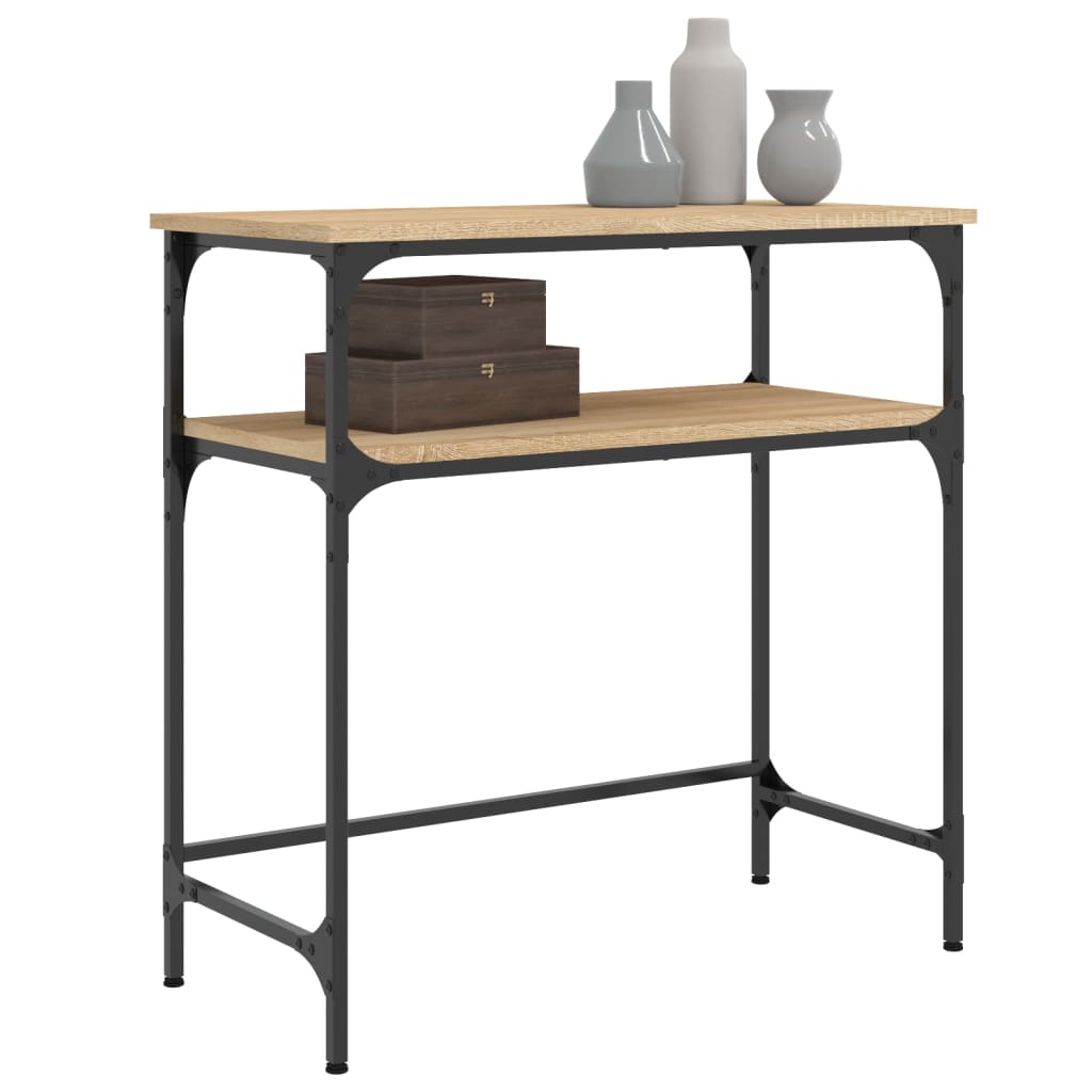 vidaXL Masă consolă, stejar sonoma, 75x35,5x75 cm, lemn prelucrat vidaXL Masă consolă, stejar sonoma, 75x35,5x75 cm, lemn prelucrat