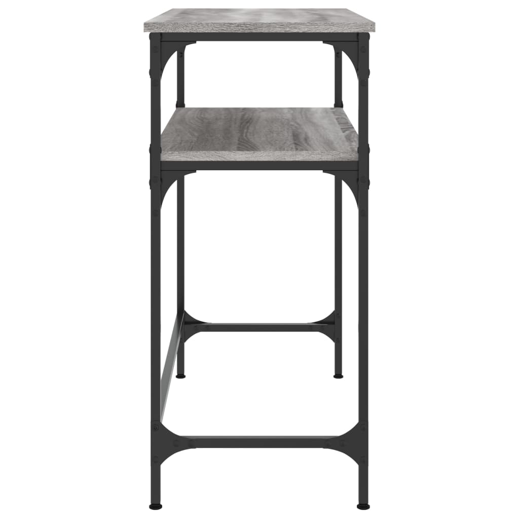 vidaXL Măsuță consolă, gri sonoma, 75x35,5x75 cm, lemn prelucrat