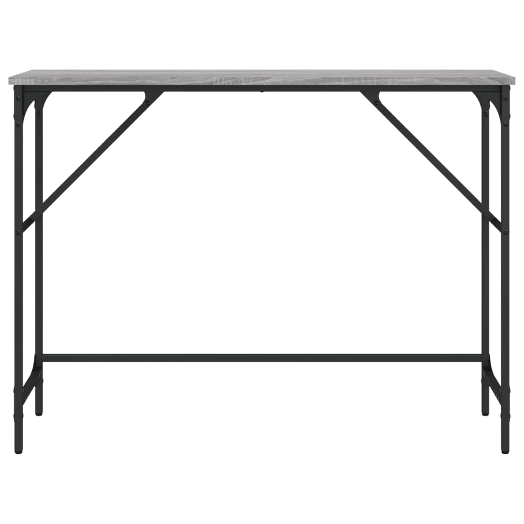 vidaXL Măsuță consolă, gri sonoma, 100x32x75 cm, lemn prelucrat vidaXL Măsuță consolă, gri sonoma, 100x32x75 cm, lemn prelucrat