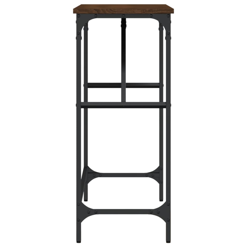 vidaXL Măsuță consolă, stejar maro, 100x32x75 cm, lemn prelucrat