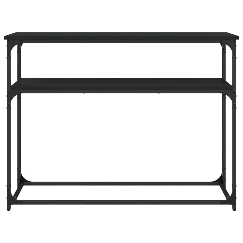 vidaXL Măsuță consolă, negru, 100x35,5x75 cm, lemn compozit vidaXL Măsuță consolă, negru, 100x35,5x75 cm, lemn compozit