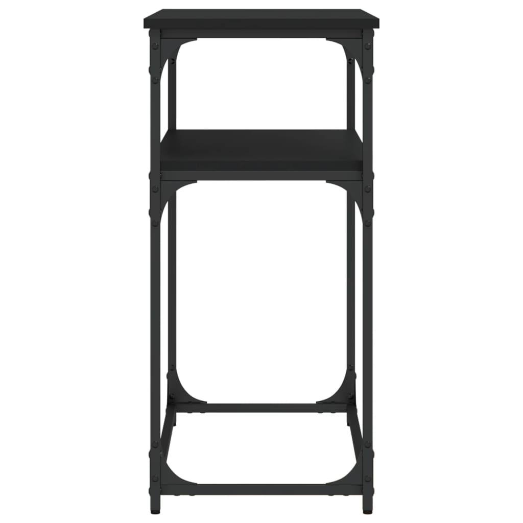 vidaXL Măsuță consolă, negru, 100x35,5x75 cm, lemn compozit vidaXL Măsuță consolă, negru, 100x35,5x75 cm, lemn compozit