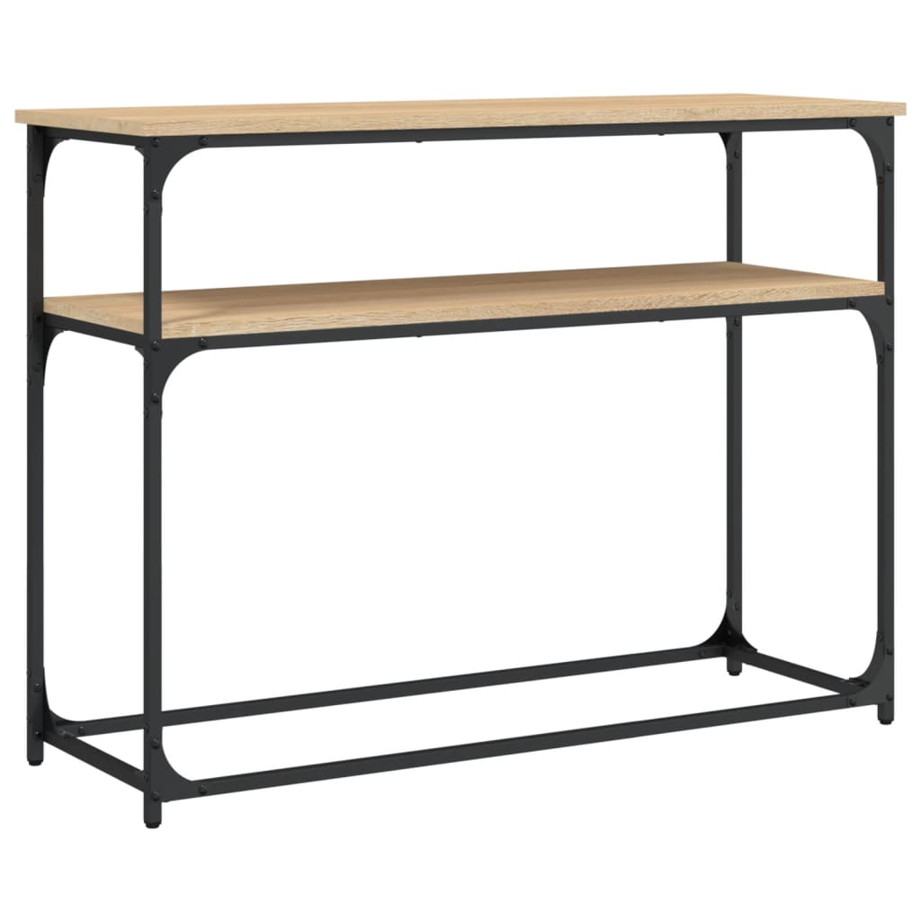 vidaXL Măsuță consolă, stejar sonoma, 100x35,5x75 cm, lemn prelucrat vidaXL Măsuță consolă, stejar sonoma, 100x35,5x75 cm, lemn prelucrat