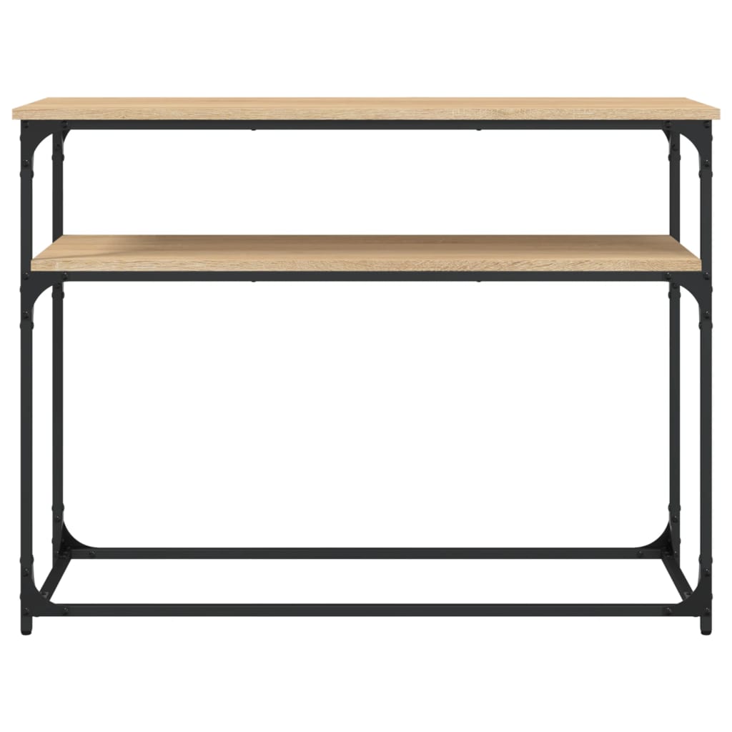 vidaXL Măsuță consolă, stejar sonoma, 100x35,5x75 cm, lemn prelucrat vidaXL Măsuță consolă, stejar sonoma, 100x35,5x75 cm, lemn prelucrat