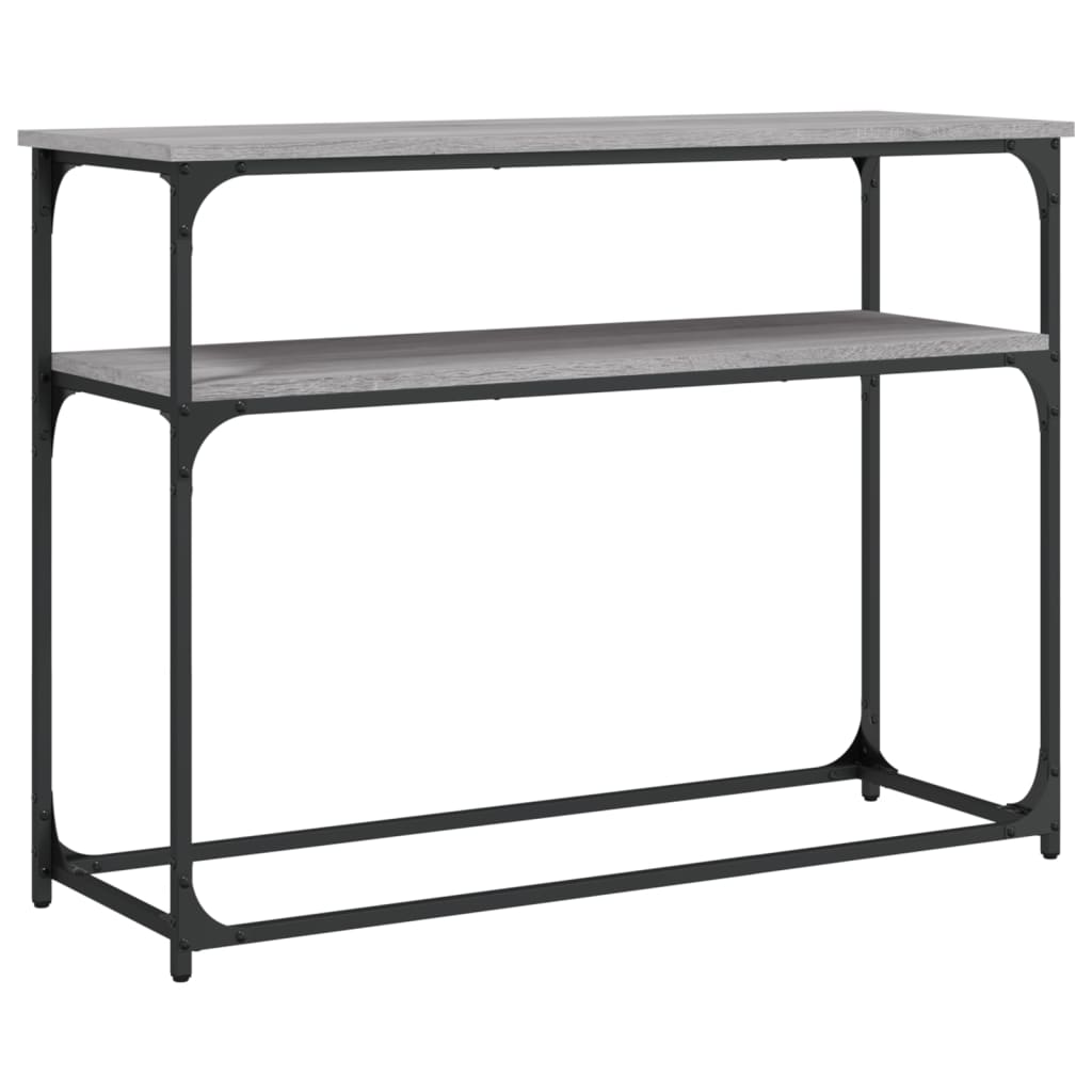 vidaXL Măsuță consolă, gri sonoma, 100x35,5x75 cm, lemn prelucrat vidaXL Măsuță consolă, gri sonoma, 100x35,5x75 cm, lemn prelucrat