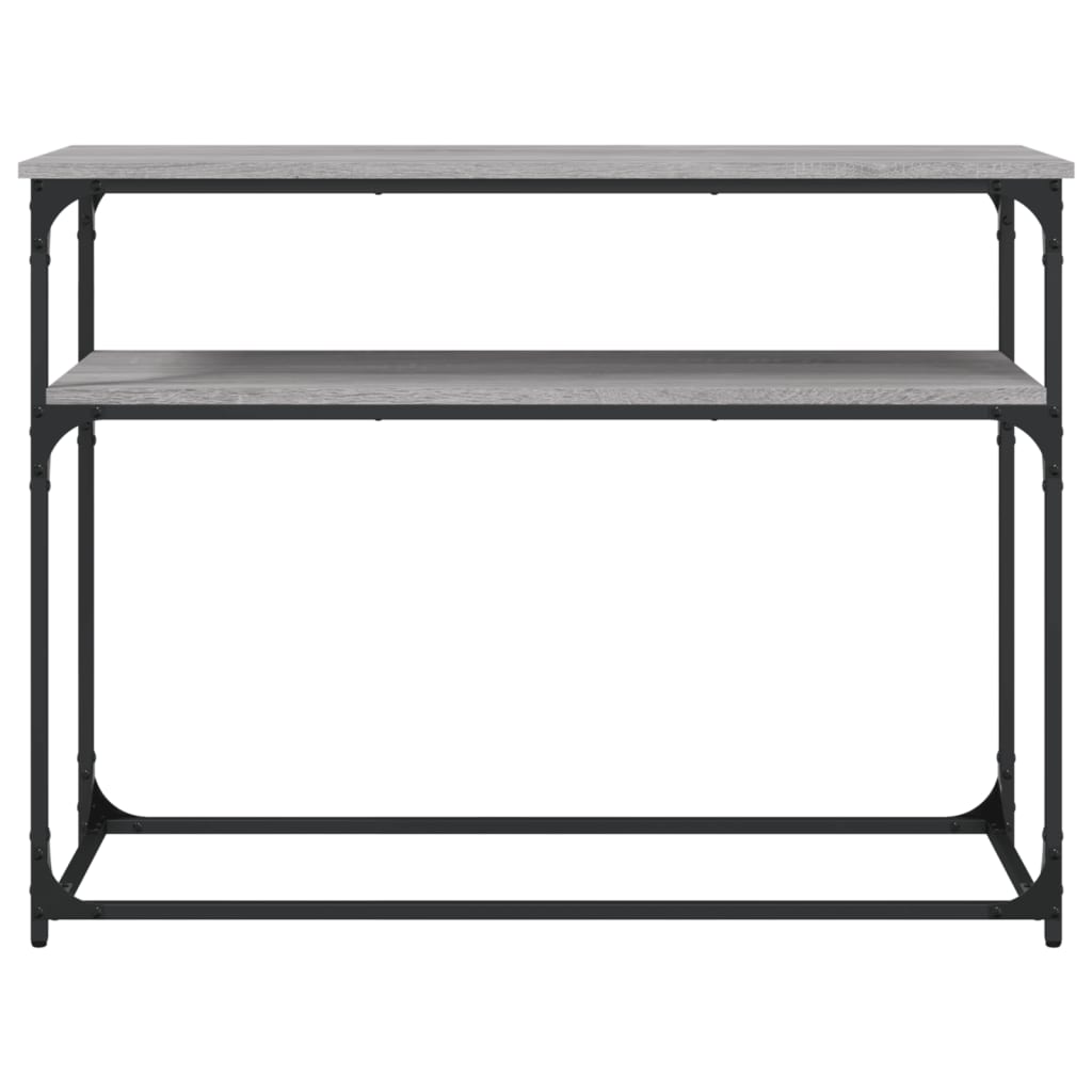 vidaXL Măsuță consolă, gri sonoma, 100x35,5x75 cm, lemn prelucrat vidaXL Măsuță consolă, gri sonoma, 100x35,5x75 cm, lemn prelucrat