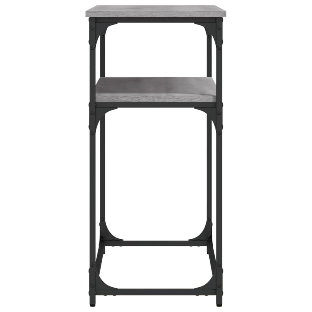 vidaXL Măsuță consolă, gri sonoma, 100x35,5x75 cm, lemn prelucrat vidaXL Măsuță consolă, gri sonoma, 100x35,5x75 cm, lemn prelucrat