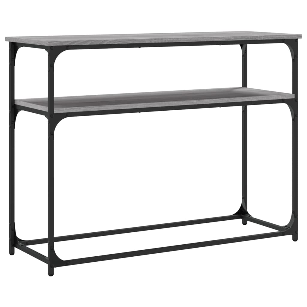 vidaXL Măsuță consolă, gri sonoma, 100x35,5x75 cm, lemn prelucrat vidaXL Măsuță consolă, gri sonoma, 100x35,5x75 cm, lemn prelucrat