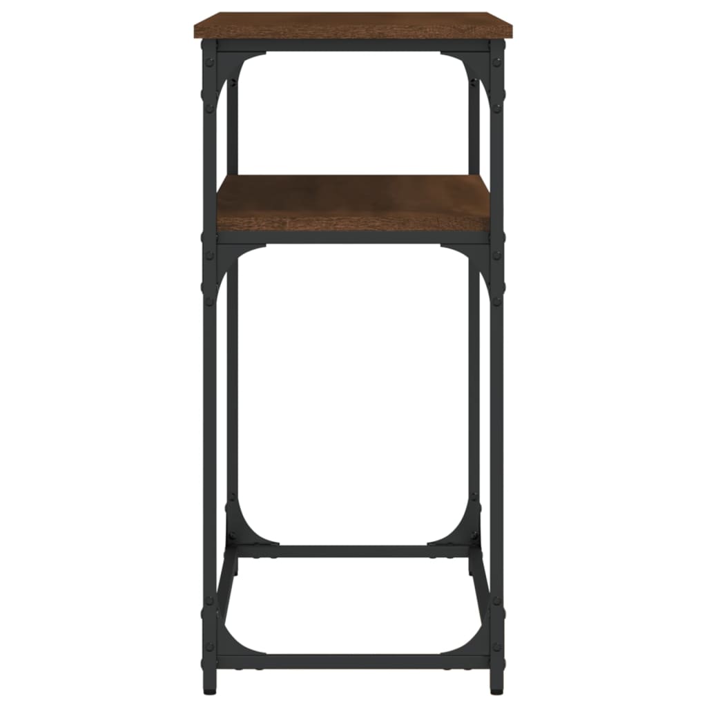 vidaXL Măsuță consolă, stejar maro, 100x35,5x75 cm, lemn prelucrat vidaXL Măsuță consolă, stejar maro, 100x35,5x75 cm, lemn prelucrat