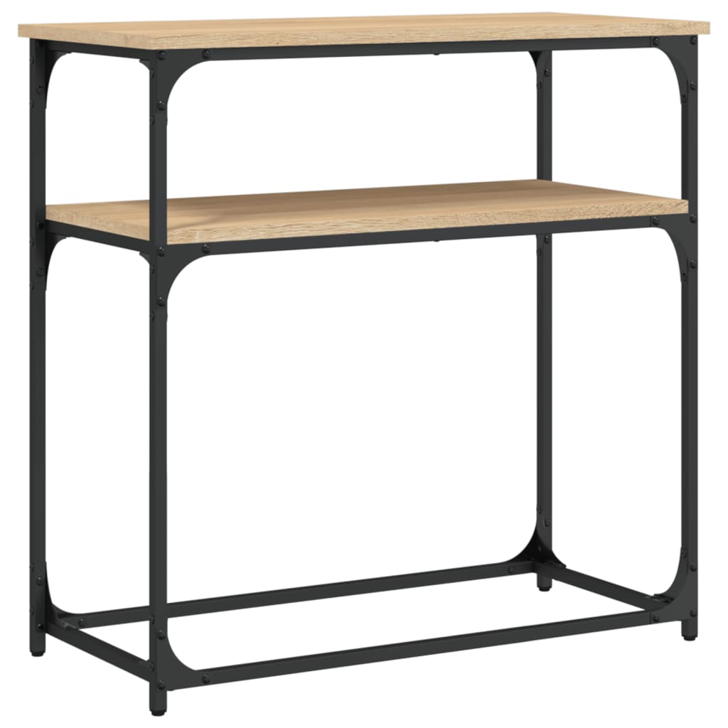 vidaXL Masă consolă, stejar sonoma, 75x35,5x75 cm, lemn prelucrat vidaXL Masă consolă, stejar sonoma, 75x35,5x75 cm, lemn prelucrat