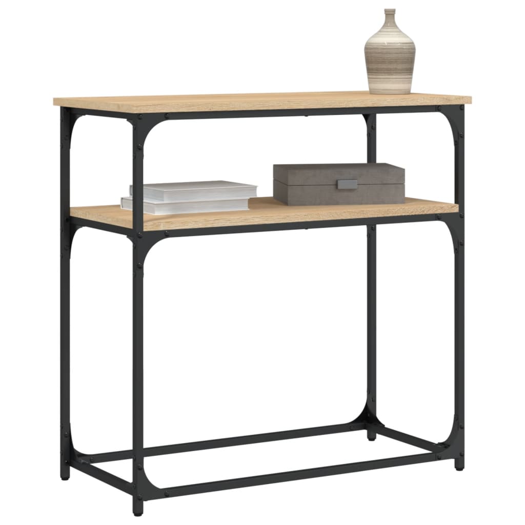 vidaXL Masă consolă, stejar sonoma, 75x35,5x75 cm, lemn prelucrat vidaXL Masă consolă, stejar sonoma, 75x35,5x75 cm, lemn prelucrat
