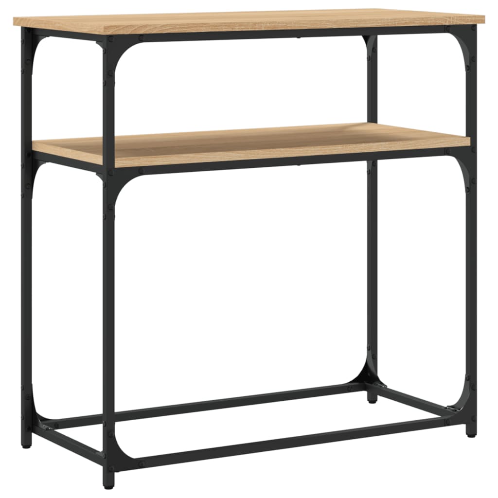 vidaXL Masă consolă, stejar sonoma, 75x35,5x75 cm, lemn prelucrat vidaXL Masă consolă, stejar sonoma, 75x35,5x75 cm, lemn prelucrat
