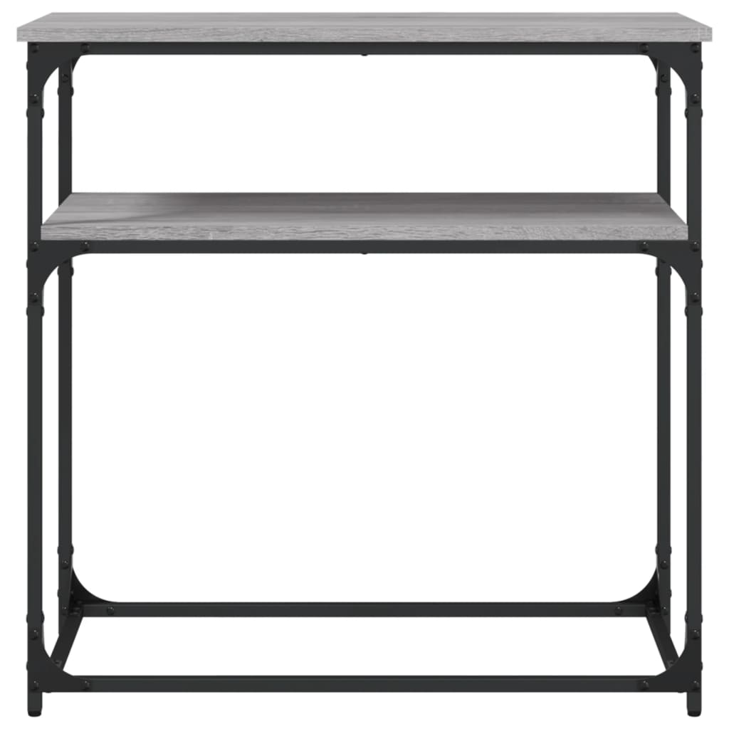 vidaXL Măsuță consolă, gri sonoma, 75x35,5x75 cm, lemn prelucrat vidaXL Măsuță consolă, gri sonoma, 75x35,5x75 cm, lemn prelucrat