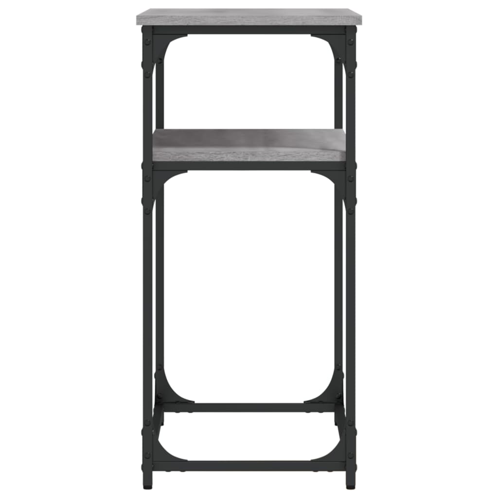 vidaXL Măsuță consolă, gri sonoma, 75x35,5x75 cm, lemn prelucrat vidaXL Măsuță consolă, gri sonoma, 75x35,5x75 cm, lemn prelucrat
