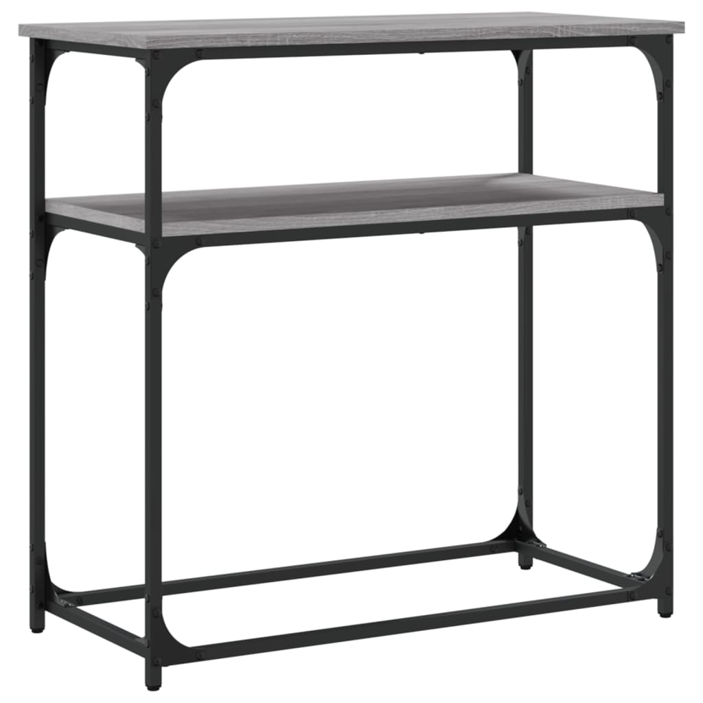 vidaXL Măsuță consolă, gri sonoma, 75x35,5x75 cm, lemn prelucrat vidaXL Măsuță consolă, gri sonoma, 75x35,5x75 cm, lemn prelucrat