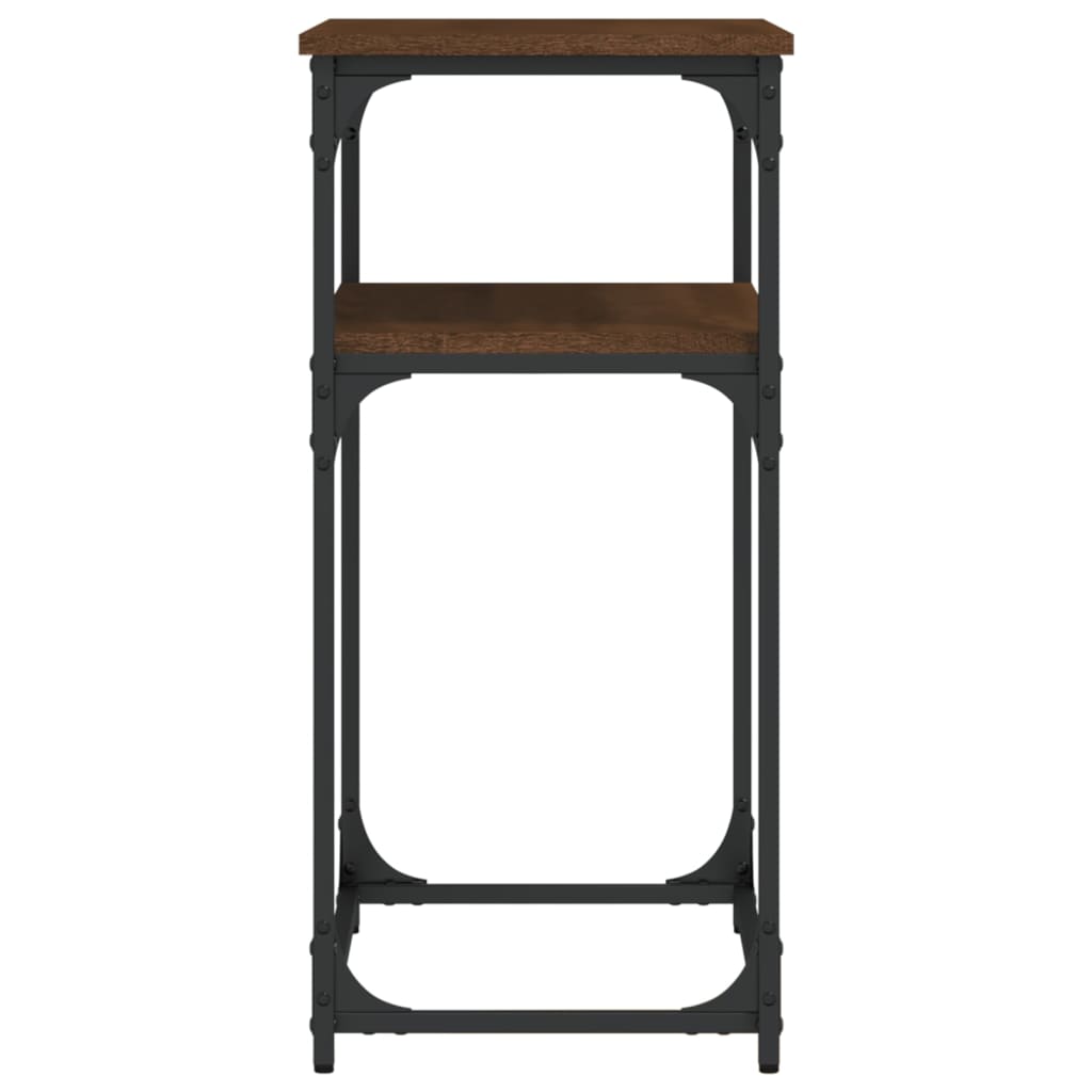 vidaXL Masă consolă, stejar maro, 75x35,5x75 cm, lemn prelucrat