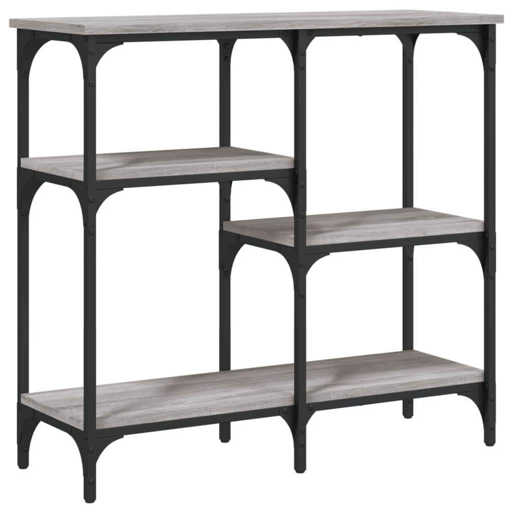 vidaXL Măsuță consolă, gri sonoma, 80x29x75 cm, lemn prelucrat vidaXL Măsuță consolă, gri sonoma, 80x29x75 cm, lemn prelucrat