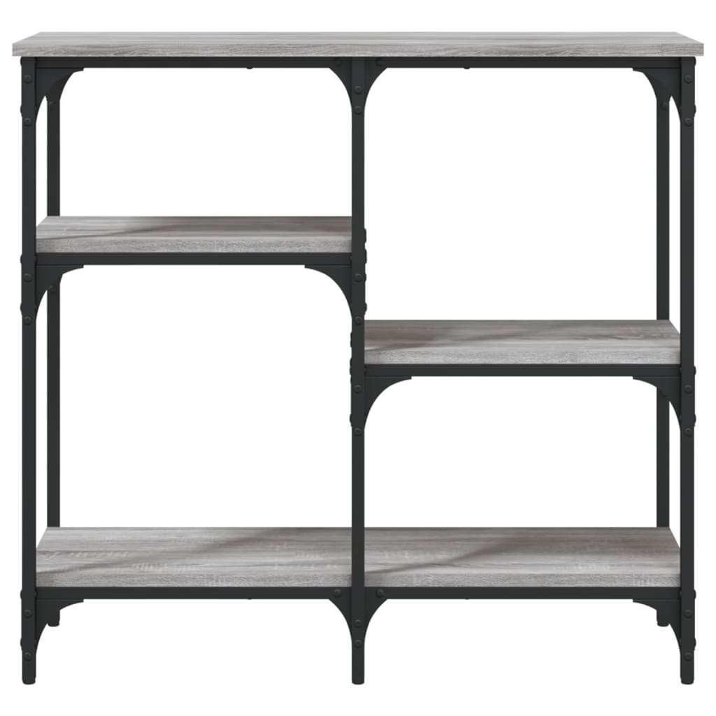 vidaXL Măsuță consolă, gri sonoma, 80x29x75 cm, lemn prelucrat vidaXL Măsuță consolă, gri sonoma, 80x29x75 cm, lemn prelucrat