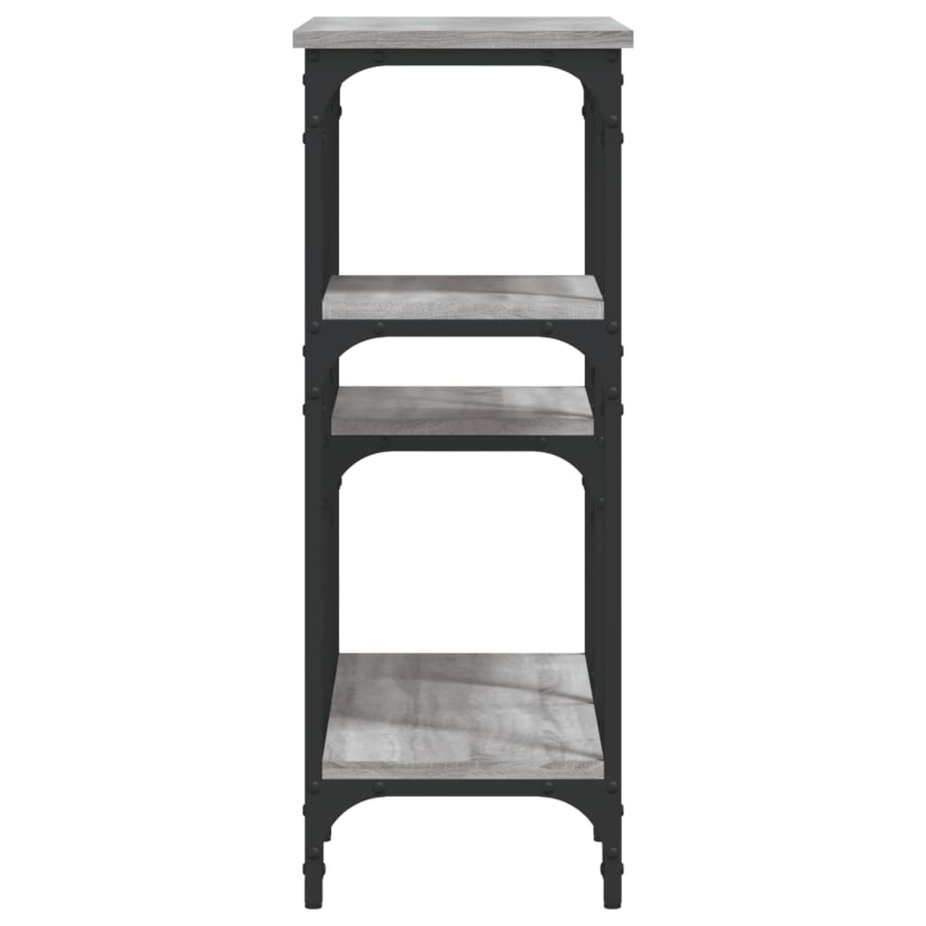 vidaXL Măsuță consolă, gri sonoma, 80x29x75 cm, lemn prelucrat vidaXL Măsuță consolă, gri sonoma, 80x29x75 cm, lemn prelucrat