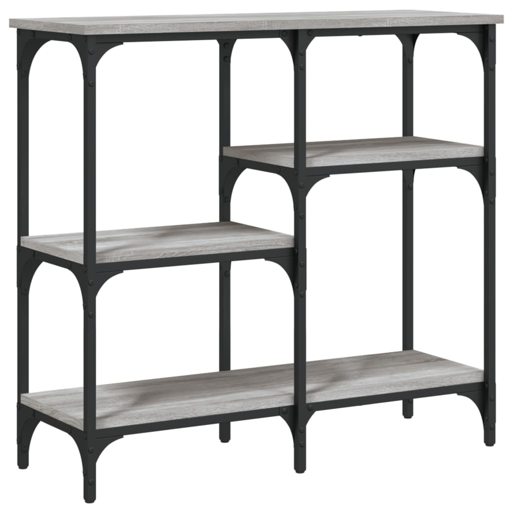 vidaXL Măsuță consolă, gri sonoma, 80x29x75 cm, lemn prelucrat vidaXL Măsuță consolă, gri sonoma, 80x29x75 cm, lemn prelucrat