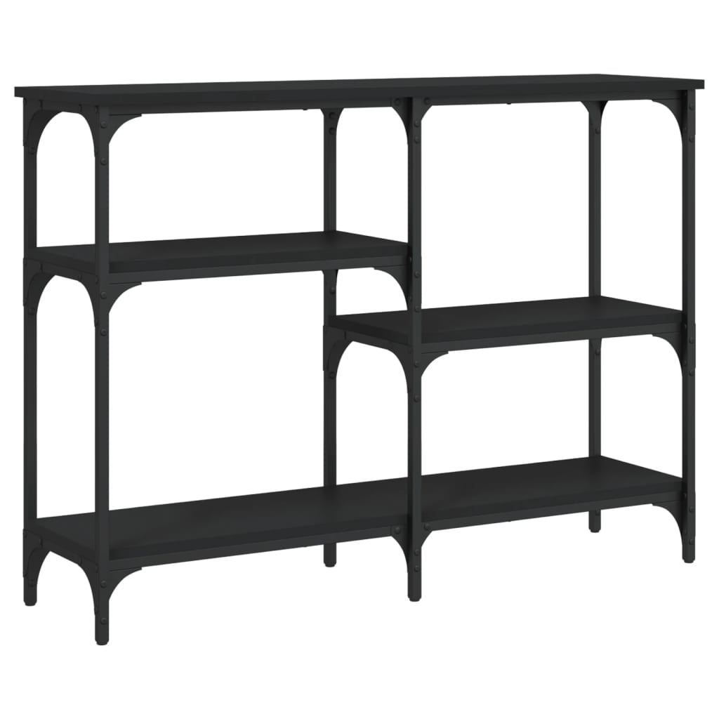 vidaXL Măsuță consolă, negru, 102x29x75 cm, lemn compozit vidaXL Măsuță consolă, negru, 102x29x75 cm, lemn compozit