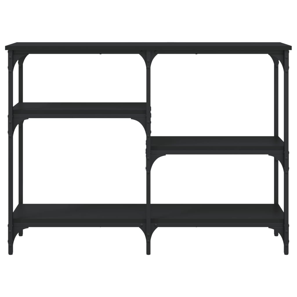 vidaXL Măsuță consolă, negru, 102x29x75 cm, lemn compozit vidaXL Măsuță consolă, negru, 102x29x75 cm, lemn compozit