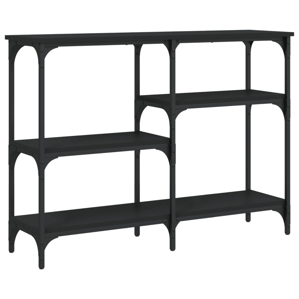 vidaXL Măsuță consolă, negru, 102x29x75 cm, lemn compozit vidaXL Măsuță consolă, negru, 102x29x75 cm, lemn compozit