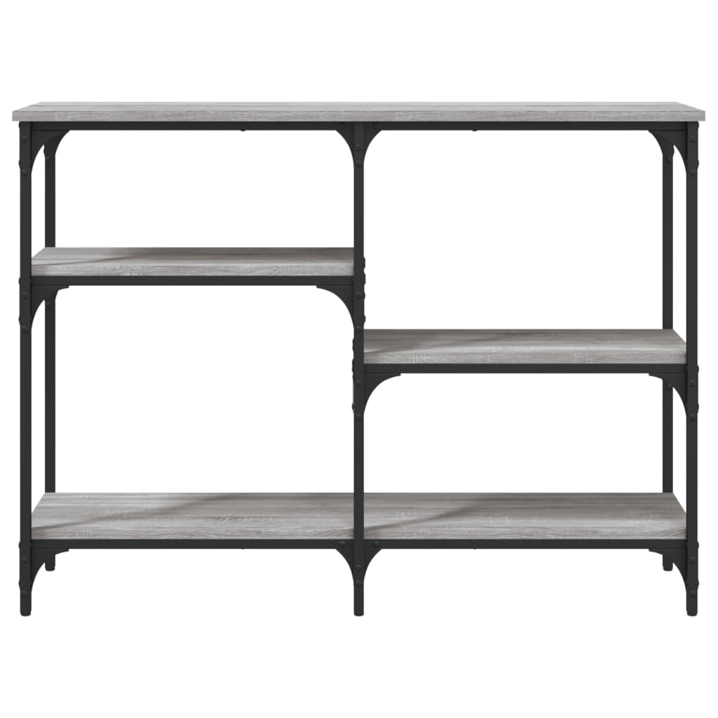 vidaXL Măsuță consolă, gri sonoma, 102x29x75 cm, lemn prelucrat vidaXL Măsuță consolă, gri sonoma, 102x29x75 cm, lemn prelucrat