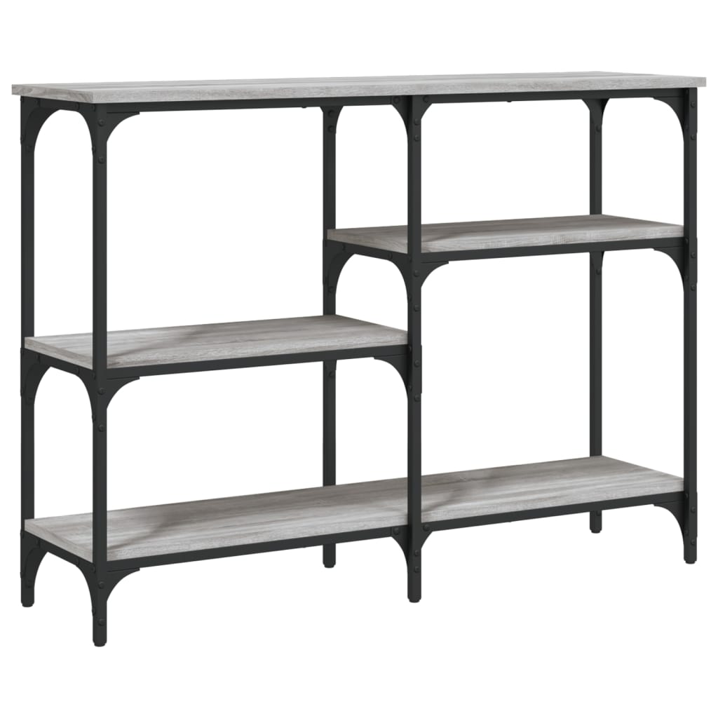 vidaXL Măsuță consolă, gri sonoma, 102x29x75 cm, lemn prelucrat vidaXL Măsuță consolă, gri sonoma, 102x29x75 cm, lemn prelucrat