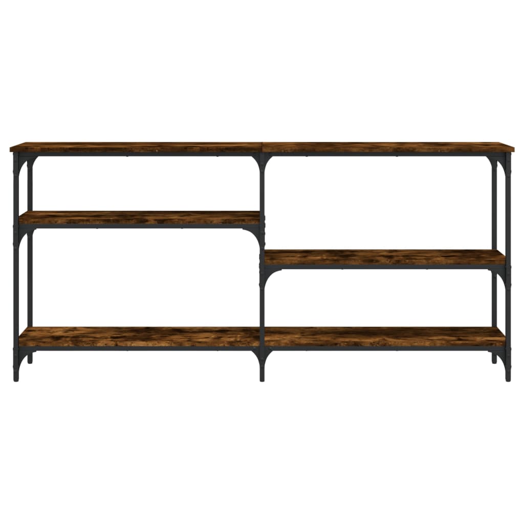 vidaXL Măsuță consolă, stejar fumuriu, 160x29x75 cm, lemn prelucrat vidaXL Măsuță consolă, stejar fumuriu, 160x29x75 cm, lemn prelucrat