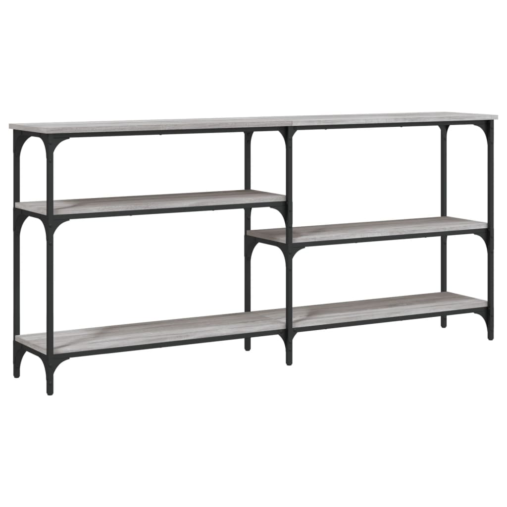 vidaXL Măsuță consolă, gri sonoma, 160x29x75 cm, lemn prelucrat vidaXL Măsuță consolă, gri sonoma, 160x29x75 cm, lemn prelucrat