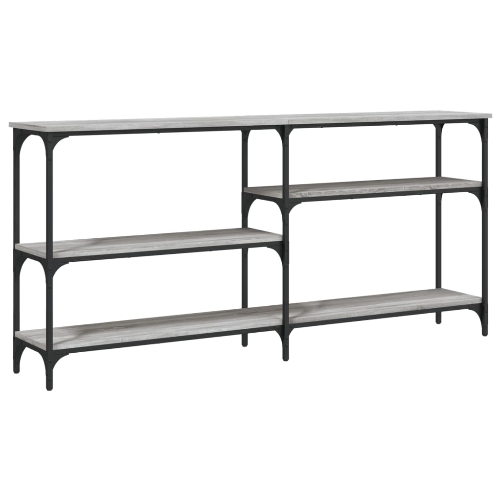 vidaXL Măsuță consolă, gri sonoma, 160x29x75 cm, lemn prelucrat vidaXL Măsuță consolă, gri sonoma, 160x29x75 cm, lemn prelucrat