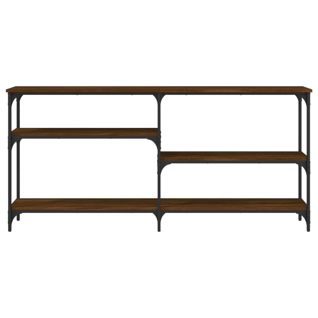 vidaXL Măsuță consolă, stejar maro, 160x29x75 cm, lemn prelucrat vidaXL Măsuță consolă, stejar maro, 160x29x75 cm, lemn prelucrat