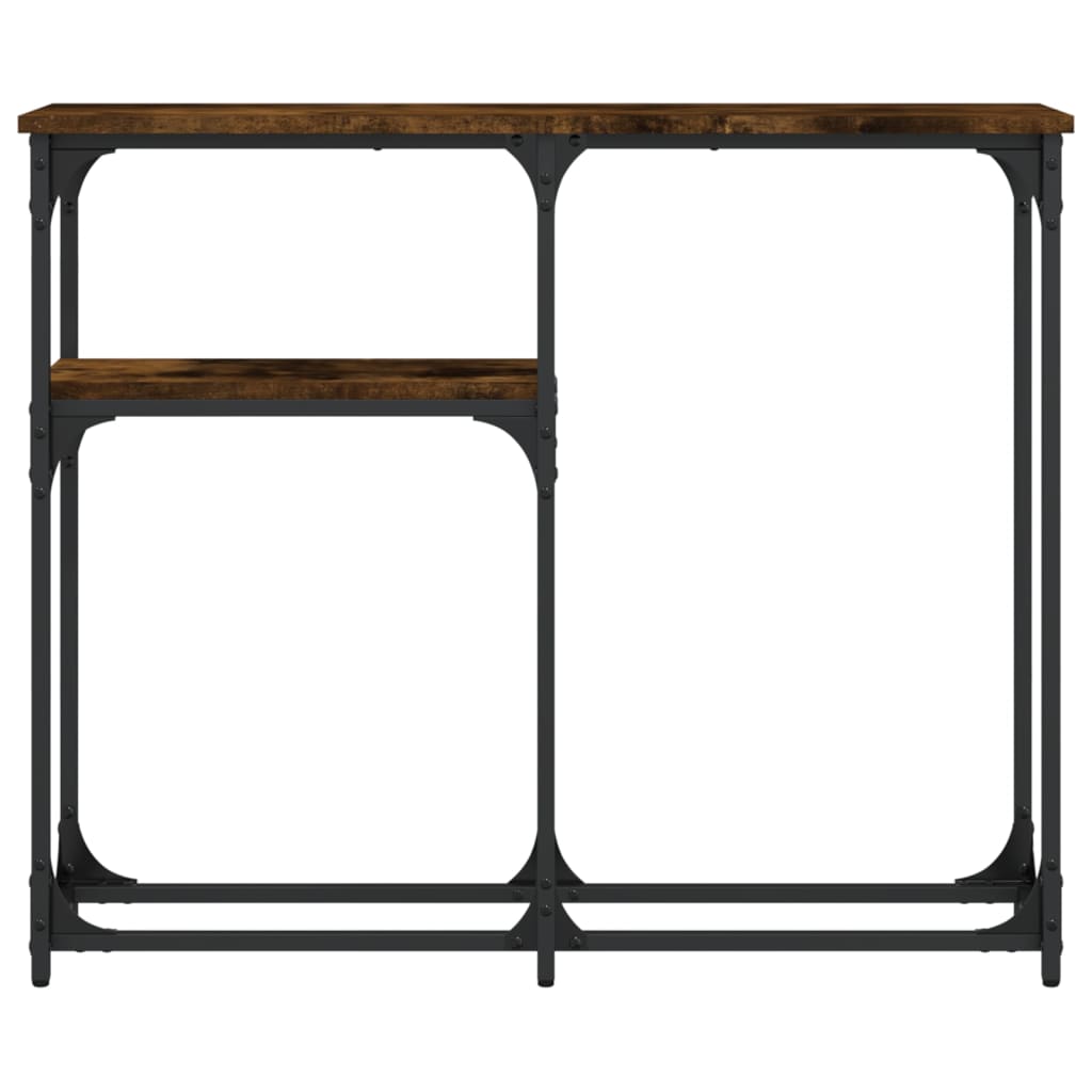 vidaXL Măsuță consolă, stejar fumuriu, 90x22,5x75 cm, lemn prelucrat vidaXL Măsuță consolă, stejar fumuriu, 90x22,5x75 cm, lemn prelucrat
