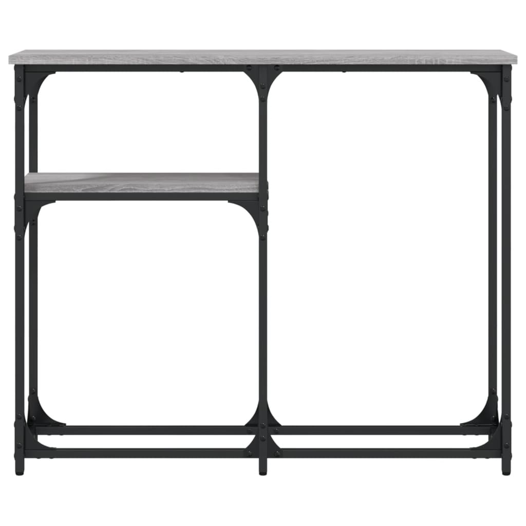 vidaXL Măsuță consolă, gri sonoma, 90x22,5x75 cm, lemn prelucrat