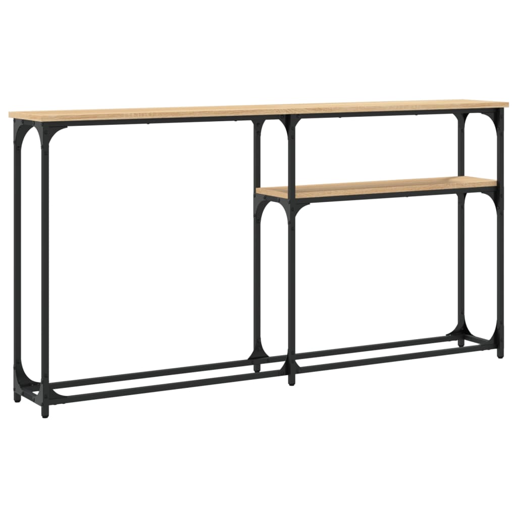 vidaXL Măsuță consolă, stejar sonoma, 145x22,5x75 cm, lemn prelucrat vidaXL Măsuță consolă, stejar sonoma, 145x22,5x75 cm, lemn prelucrat