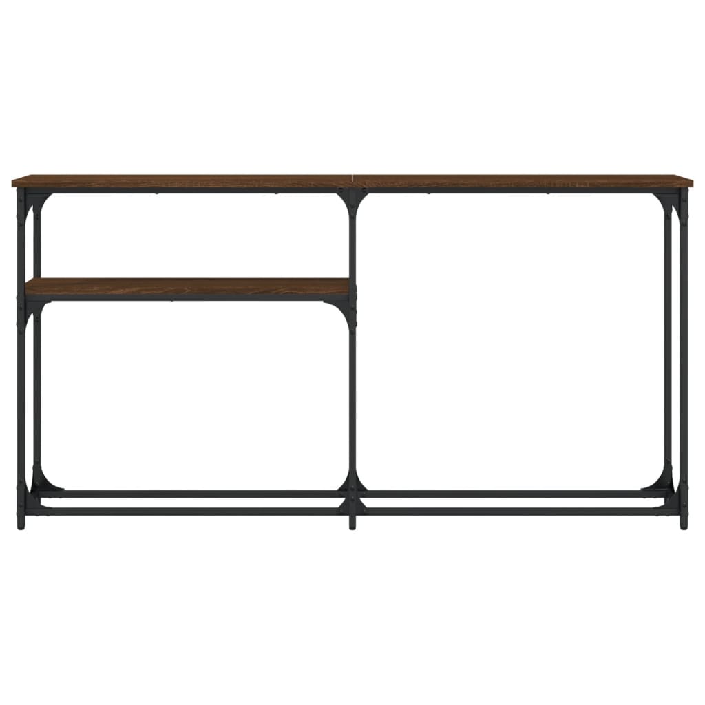 vidaXL Măsuță consolă, stejar maro, 145x22,5x75 cm, lemn prelucrat vidaXL Măsuță consolă, stejar maro, 145x22,5x75 cm, lemn prelucrat