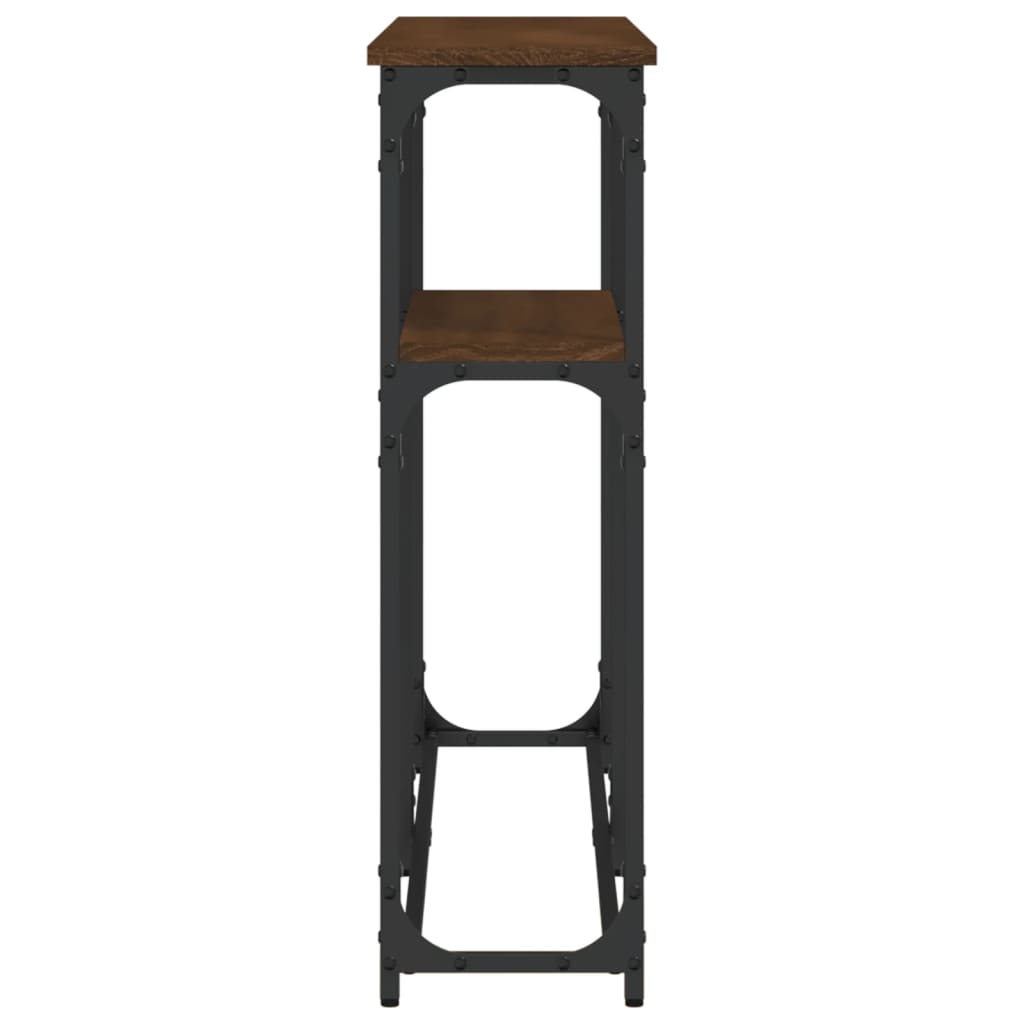 vidaXL Măsuță consolă, stejar maro, 145x22,5x75 cm, lemn prelucrat vidaXL Măsuță consolă, stejar maro, 145x22,5x75 cm, lemn prelucrat