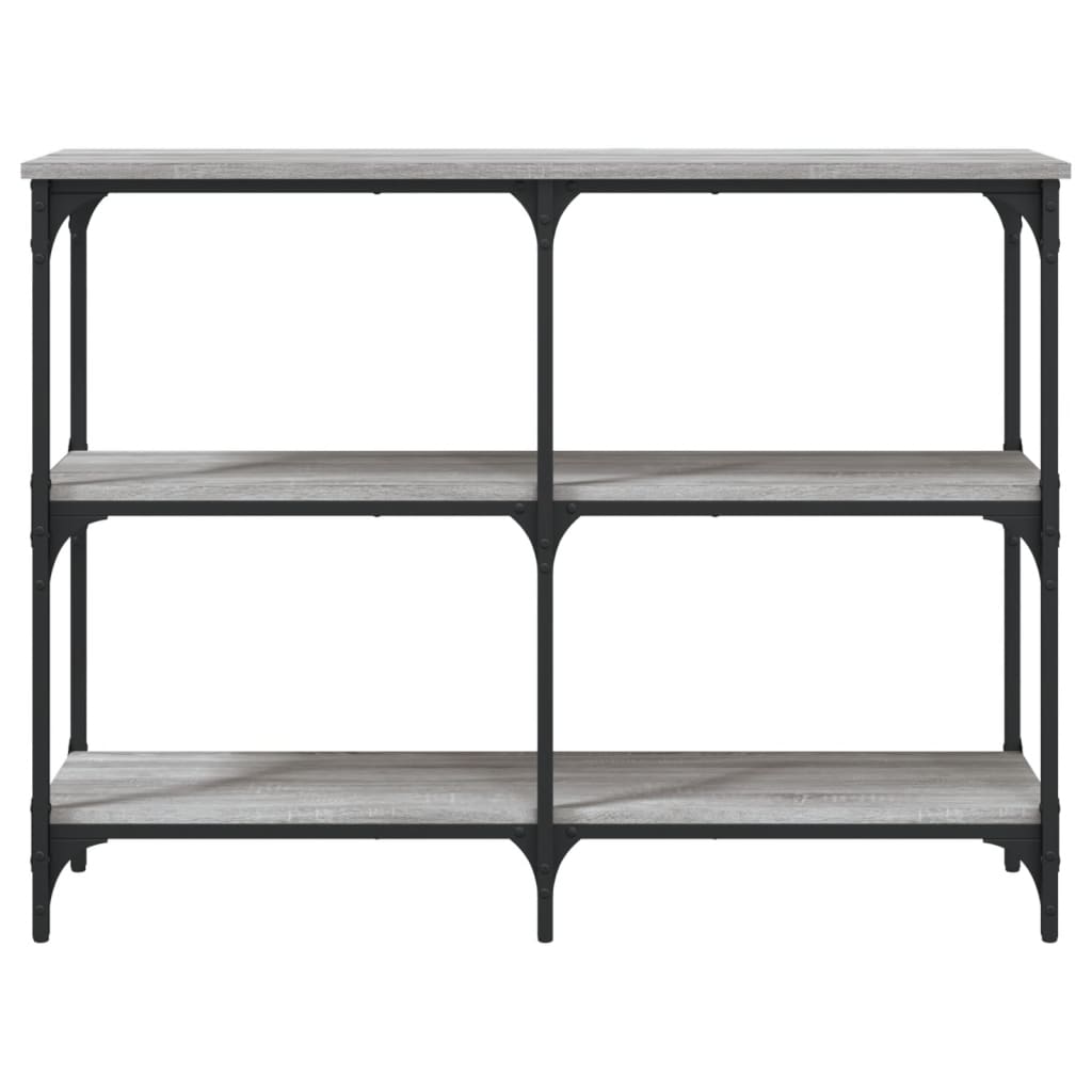 vidaXL Măsuță consolă, gri sonoma, 100x29x75 cm, lemn prelucrat vidaXL Măsuță consolă, gri sonoma, 100x29x75 cm, lemn prelucrat