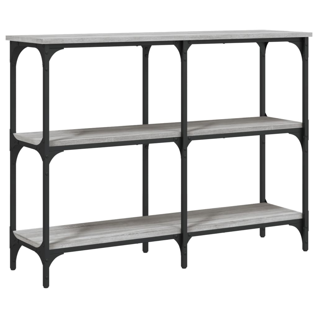 vidaXL Măsuță consolă, gri sonoma, 100x29x75 cm, lemn prelucrat vidaXL Măsuță consolă, gri sonoma, 100x29x75 cm, lemn prelucrat