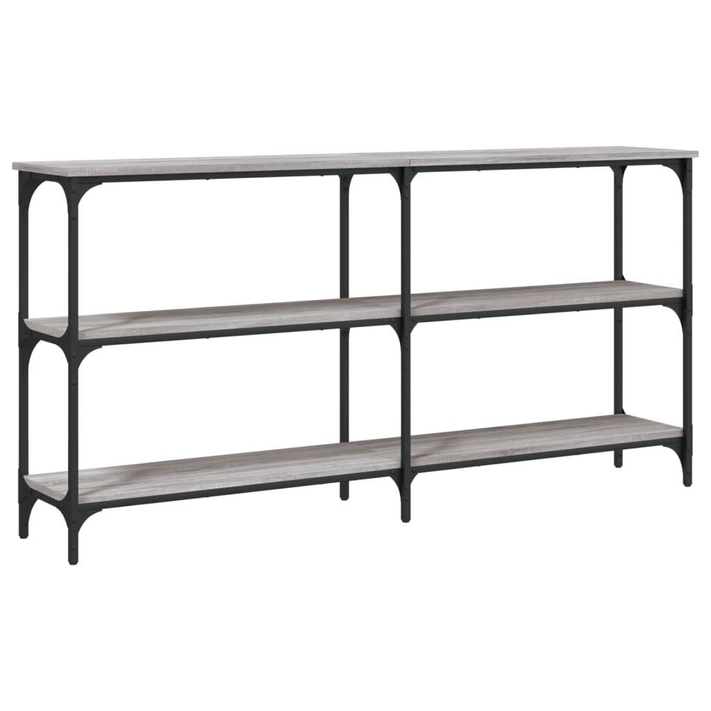 vidaXL Măsuță consolă, gri sonoma, 150x29x75 cm, lemn prelucrat vidaXL Măsuță consolă, gri sonoma, 150x29x75 cm, lemn prelucrat