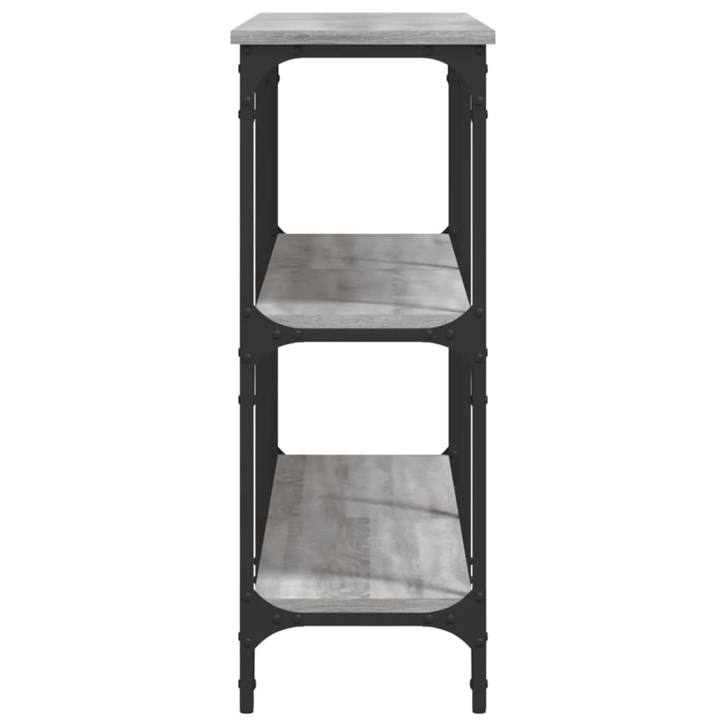 vidaXL Măsuță consolă, gri sonoma, 150x29x75 cm, lemn prelucrat vidaXL Măsuță consolă, gri sonoma, 150x29x75 cm, lemn prelucrat