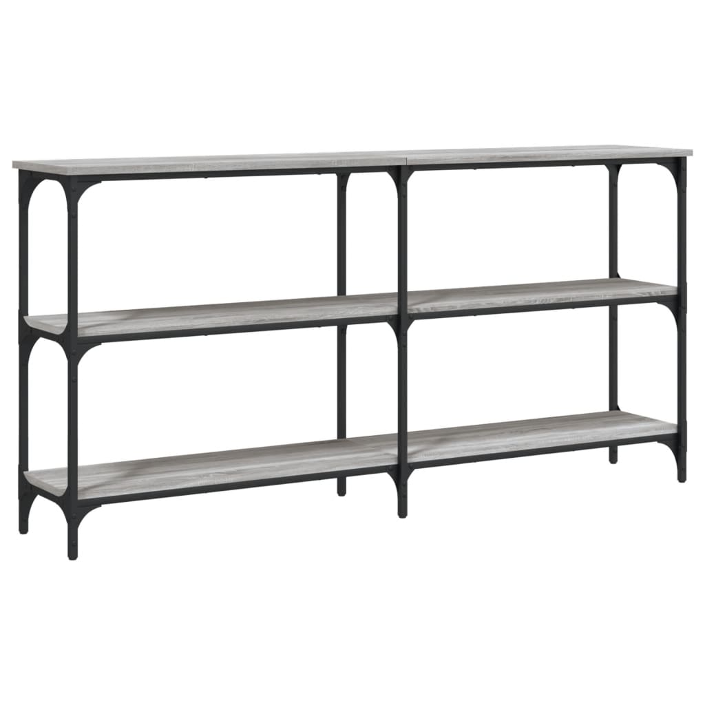 vidaXL Măsuță consolă, gri sonoma, 150x29x75 cm, lemn prelucrat vidaXL Măsuță consolă, gri sonoma, 150x29x75 cm, lemn prelucrat