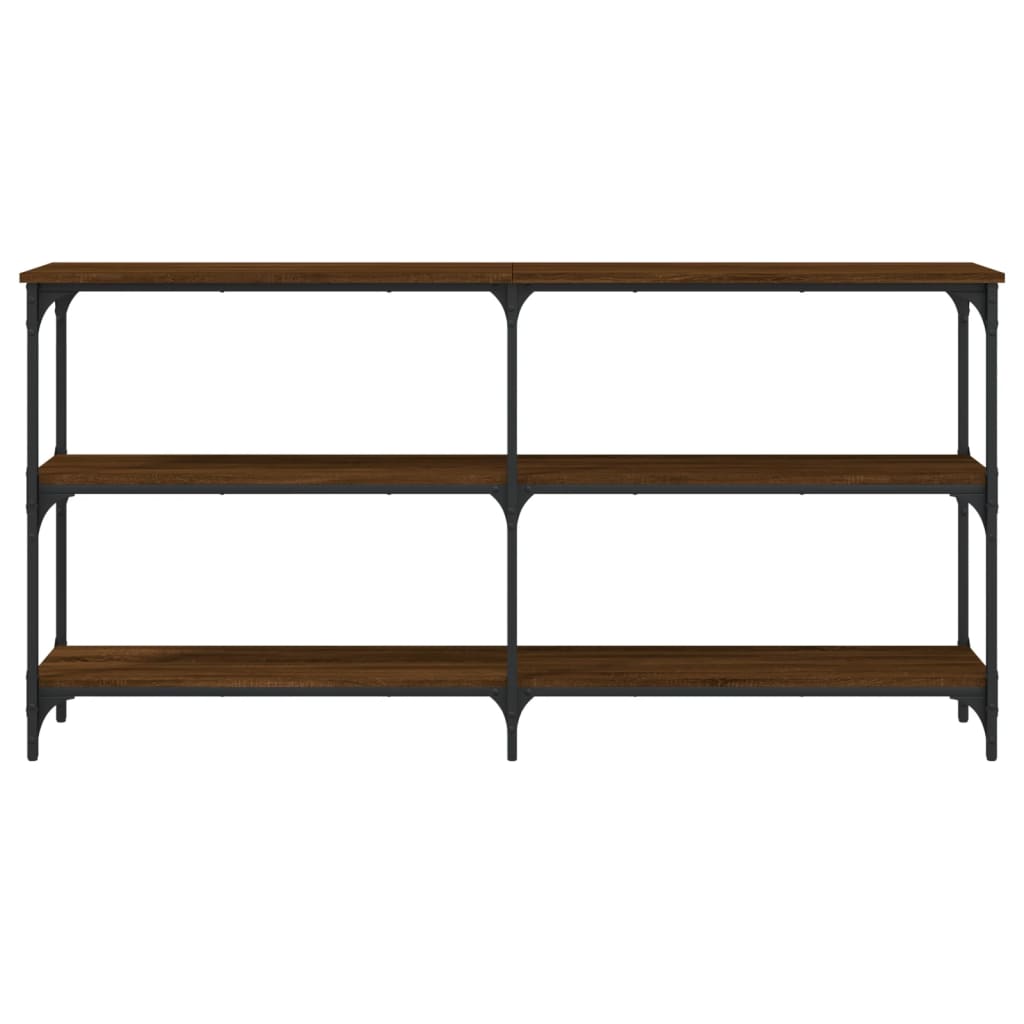 vidaXL Măsuță consolă, stejar maro, 150x29x75 cm, lemn prelucrat vidaXL Măsuță consolă, stejar maro, 150x29x75 cm, lemn prelucrat